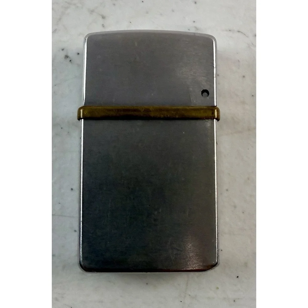 Vintage Nimrod Commander Lighter Silver Chrome USA Untested
